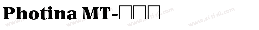 Photina MT字体转换
